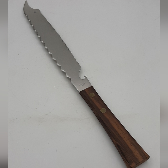 National/Panasonic Microwave Oven Multiuse Knife Japan Stainless Steel Wood Hand - Picture 5 of 12